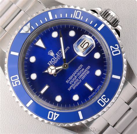 rolex submariner 16610 blue